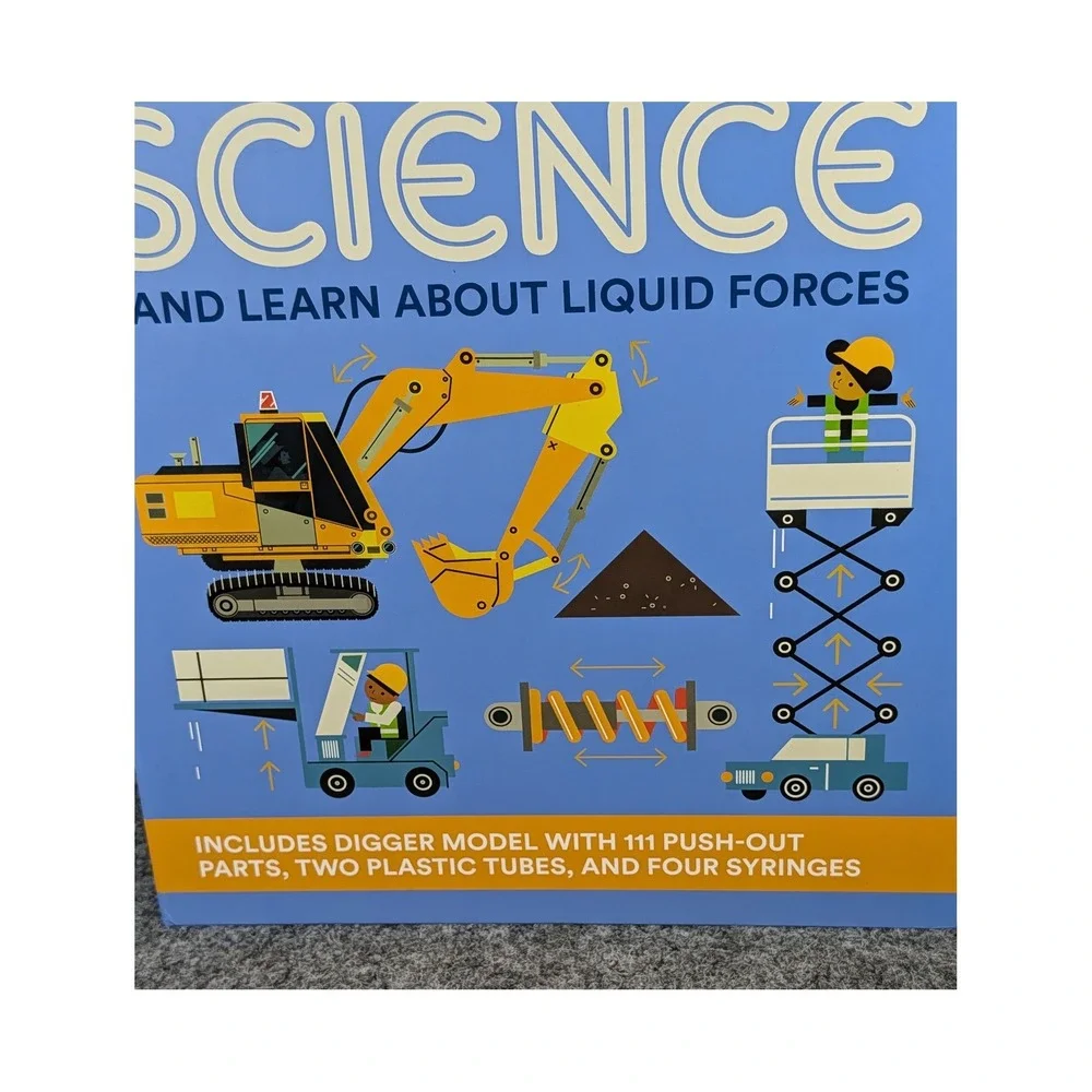 QEB Hydraulic Science Kit Build Your Own Working Digger Model STEM Toy Ages 8+
